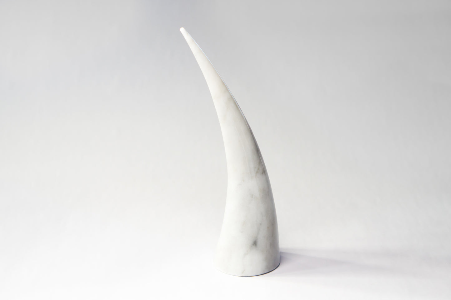 Cuerno de marmol blanco